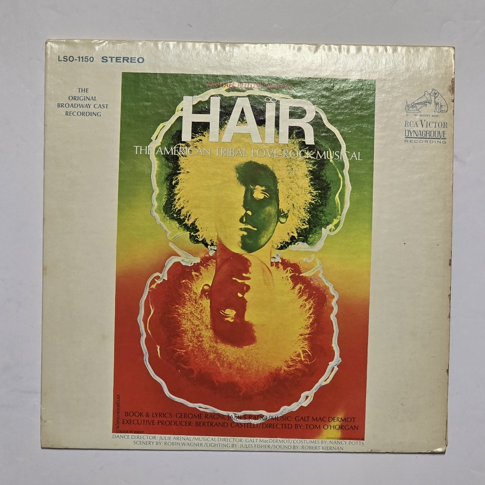 Hair - The American Tribal Love-Rock Musical Vinyl LP Original Broadway Cast